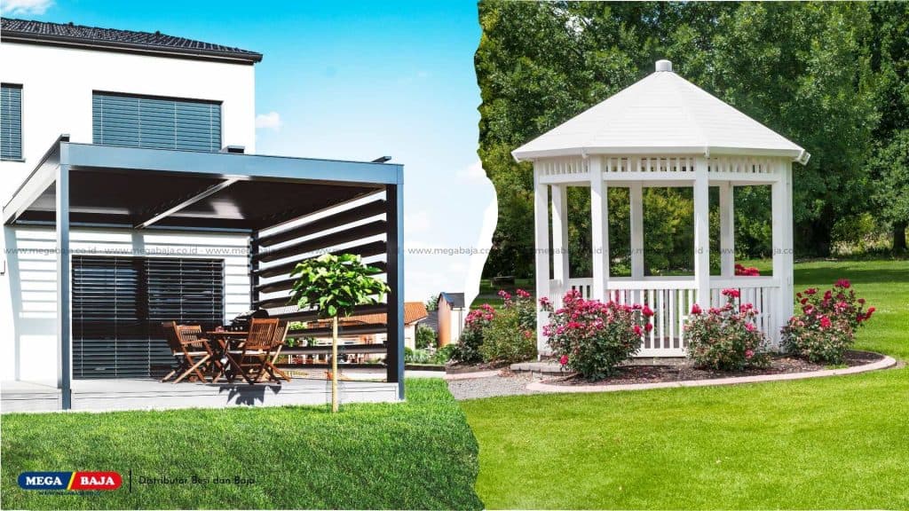 Perbedaan Pergola dengan Gazebo