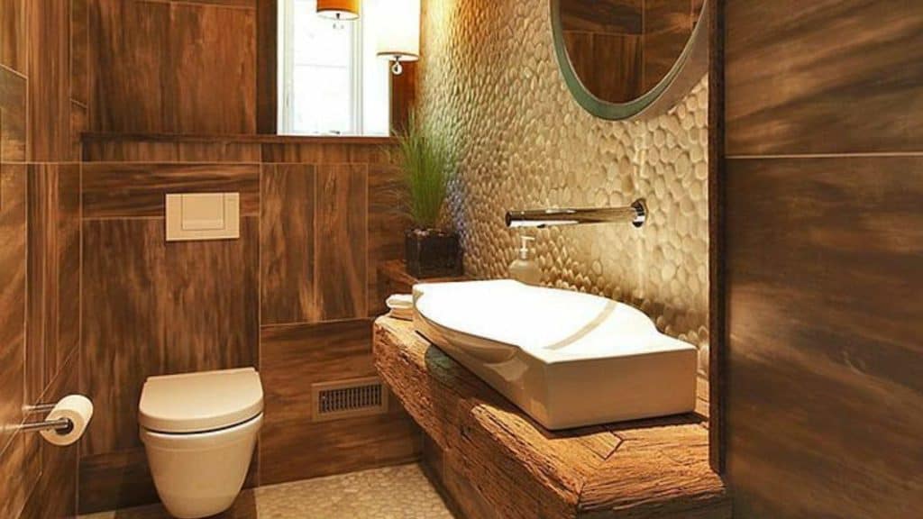 Powder Room Rustic