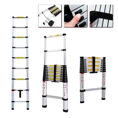 Jual Tangga Lipat Aluminium Teleskopik 4.4M Single Telescopic Ladder 4.4 M  - Kota Tangerang - GOTO Indonesia | Tokopedia