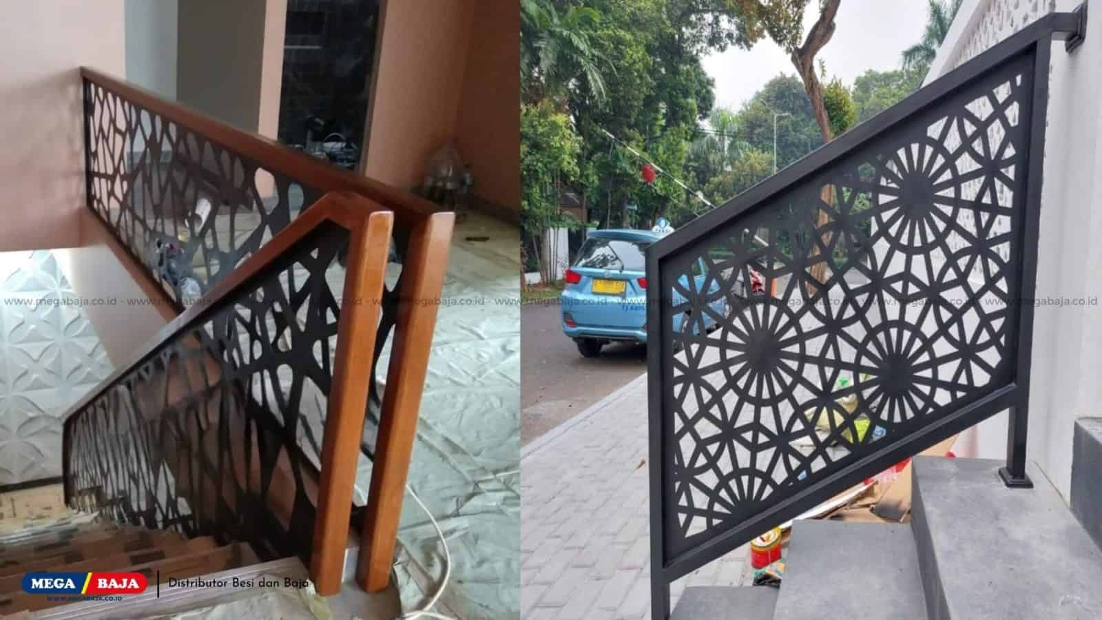 Railing Tangga Plat Cutting Laser