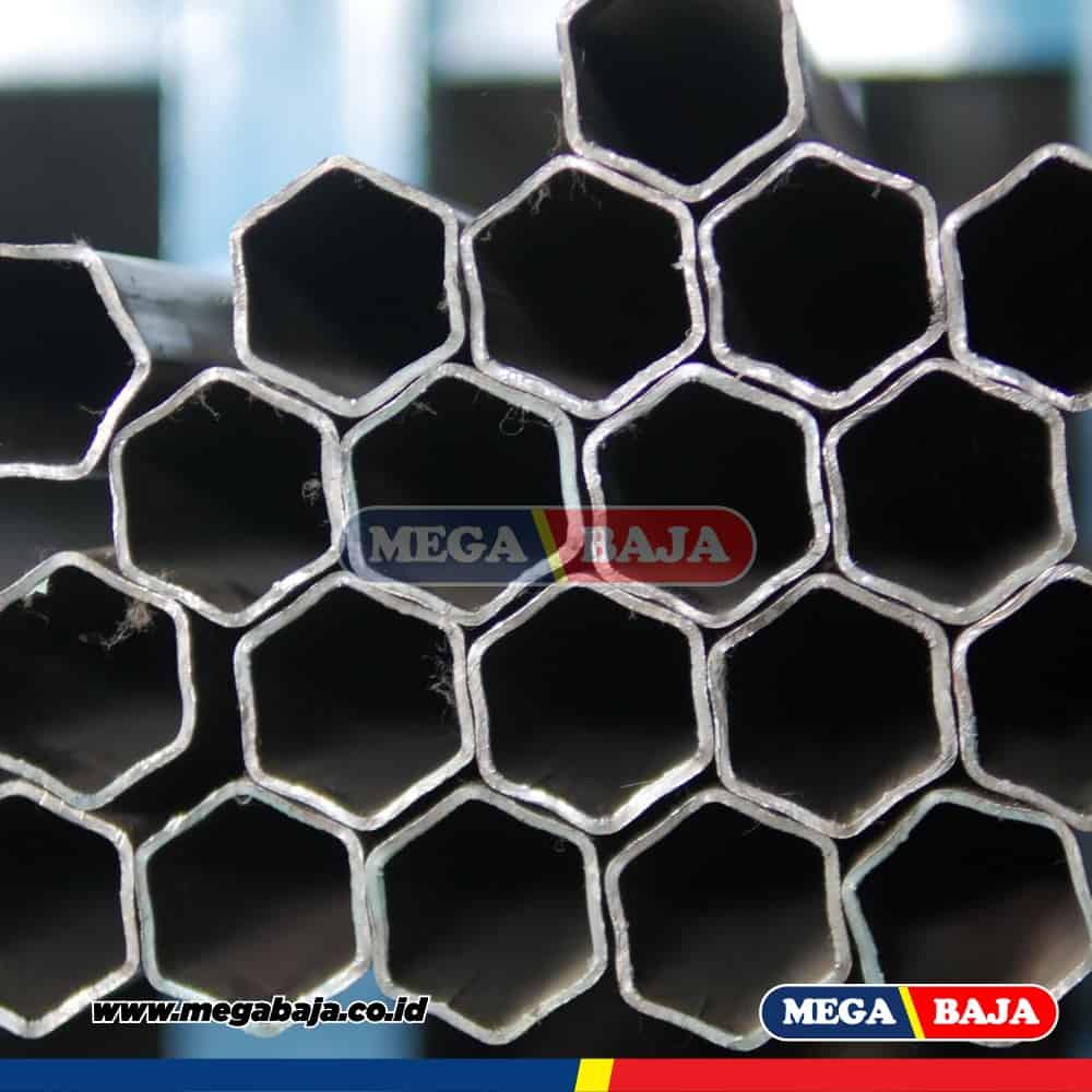 Pipa Galvanis Hexagonal 1 1/4" - Grade Biru