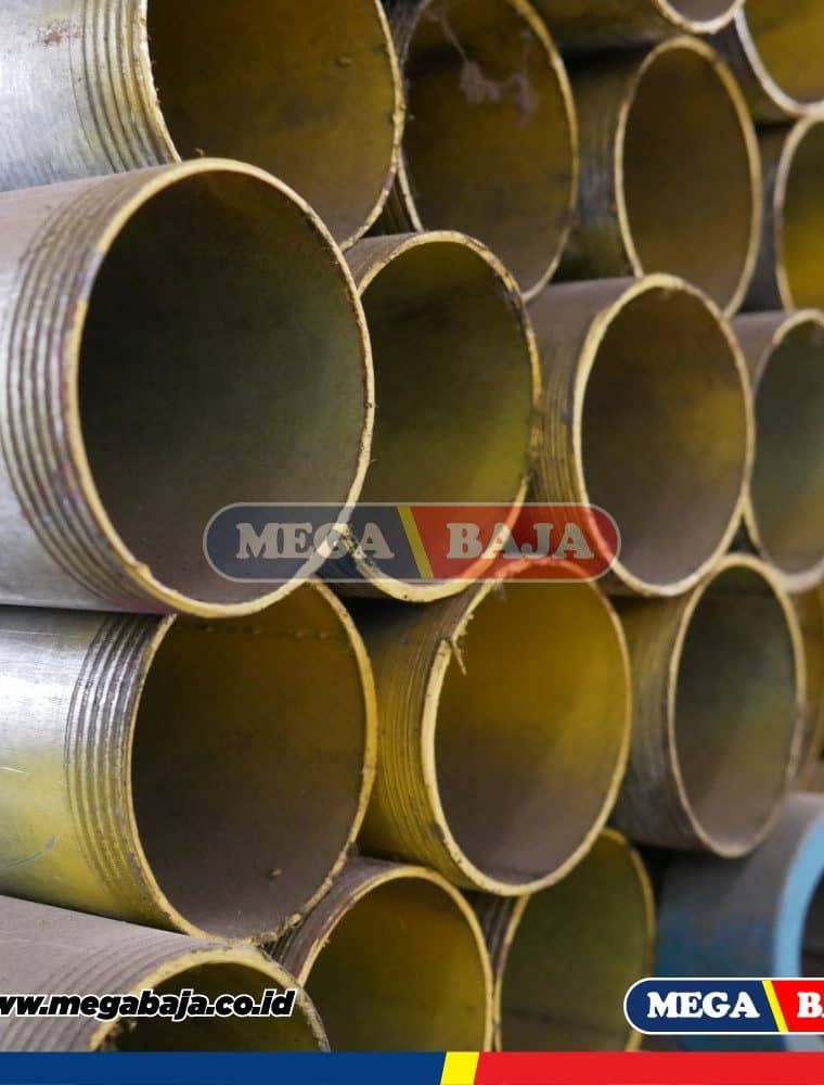 Pipa Galvanis Sindo Drat 1 1/4" x 6 Grade Putih