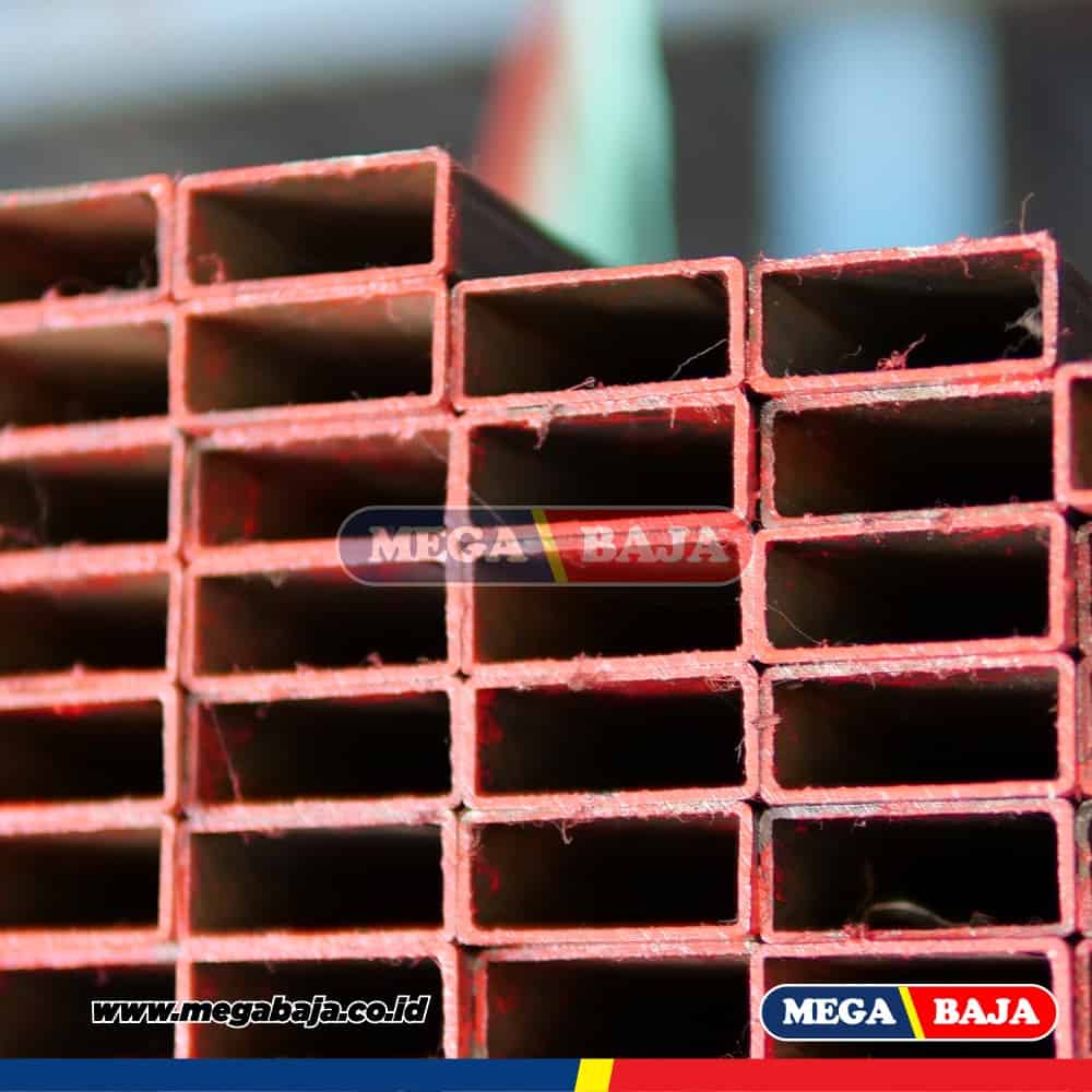 Hollo Putih 50 mm X 50 mm X 6.000 mm - Grade Merah