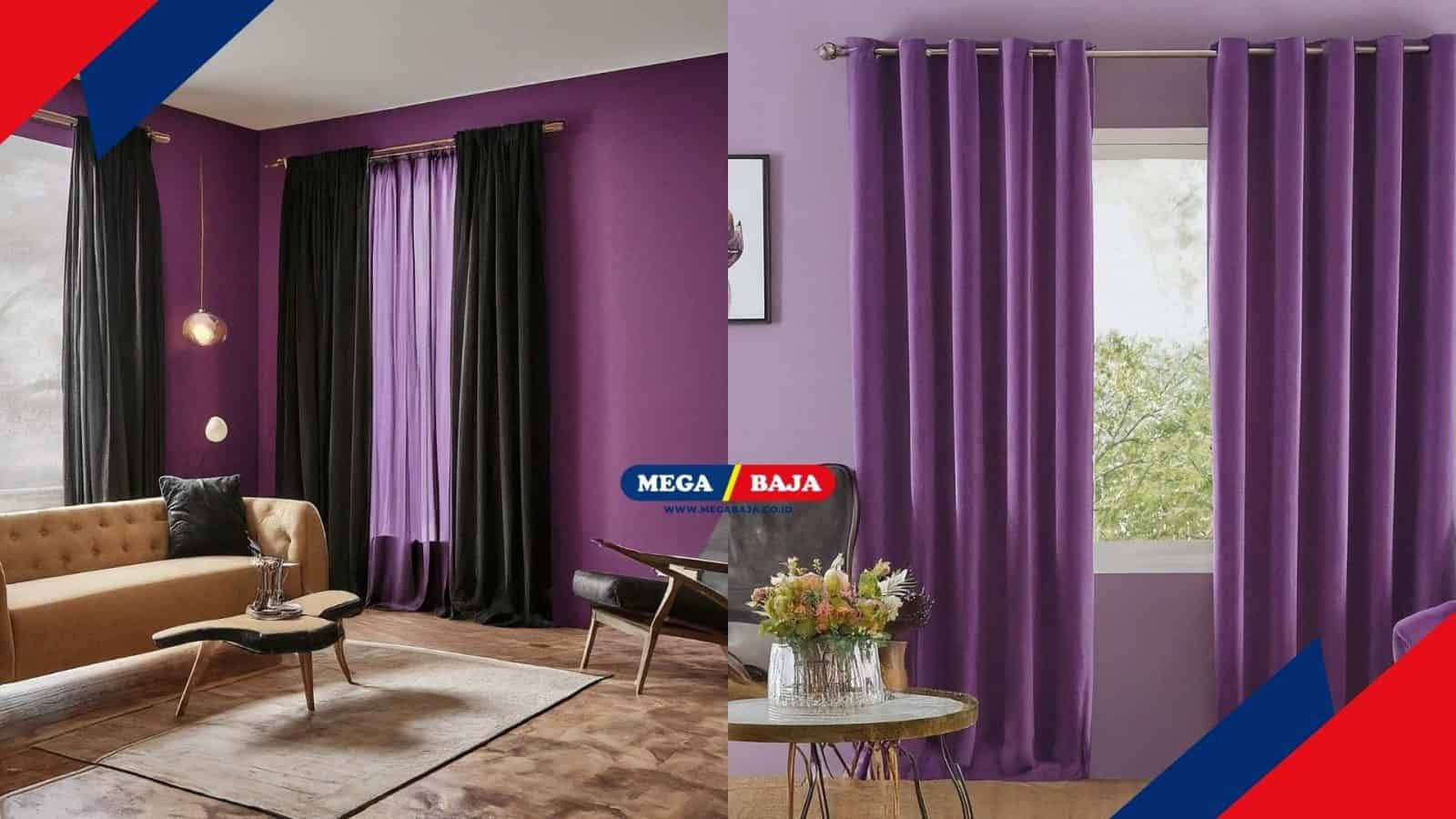 Warna Gorden Ini Cocok untuk Dinding Ungu, Ruangan Lebih Kalem dan Natural