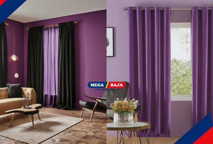 Warna Gorden Ini Cocok untuk Dinding Ungu, Ruangan Lebih Kalem dan Natural