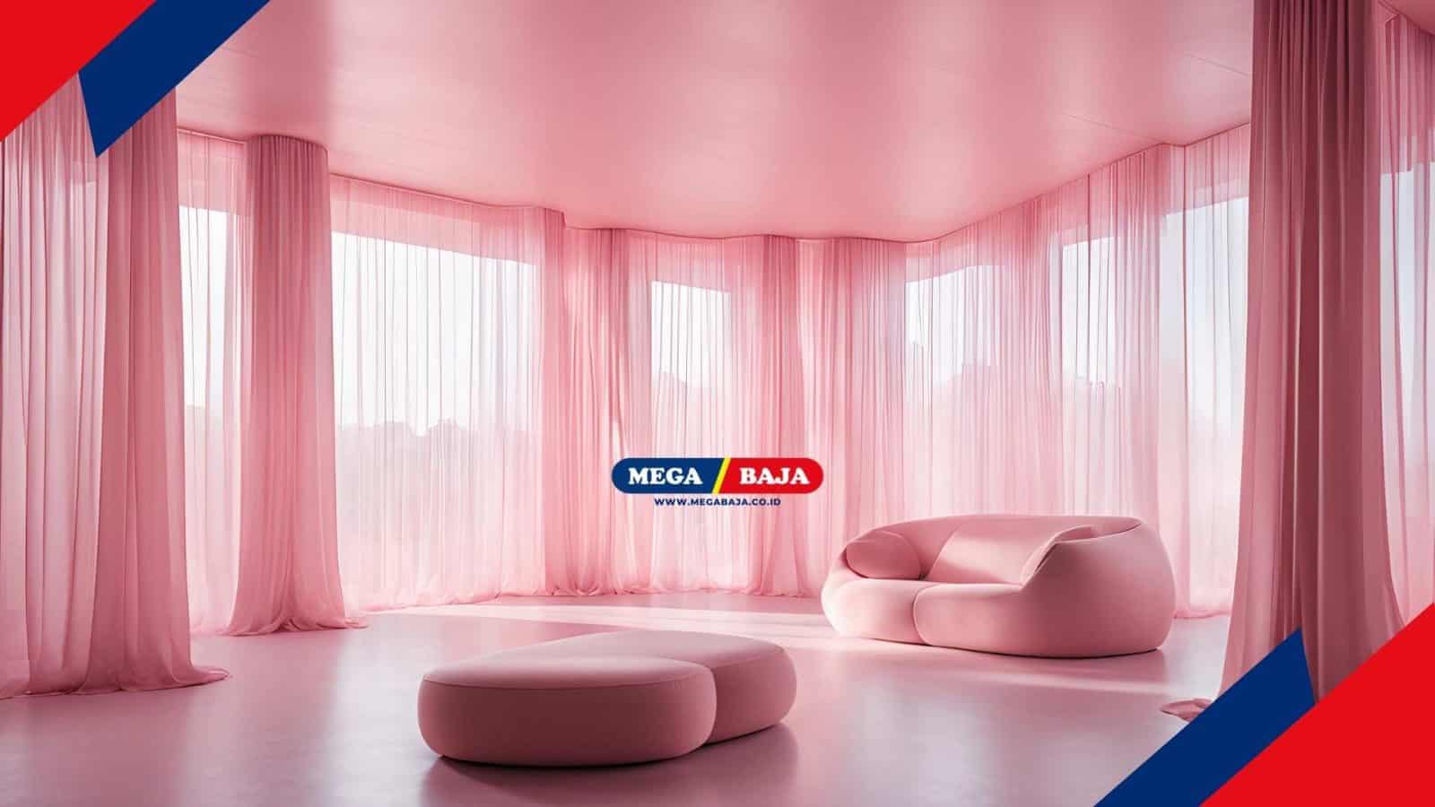 12 Warna Gorden untuk Dinding Pink Ini Membuat Ruangan Memukau