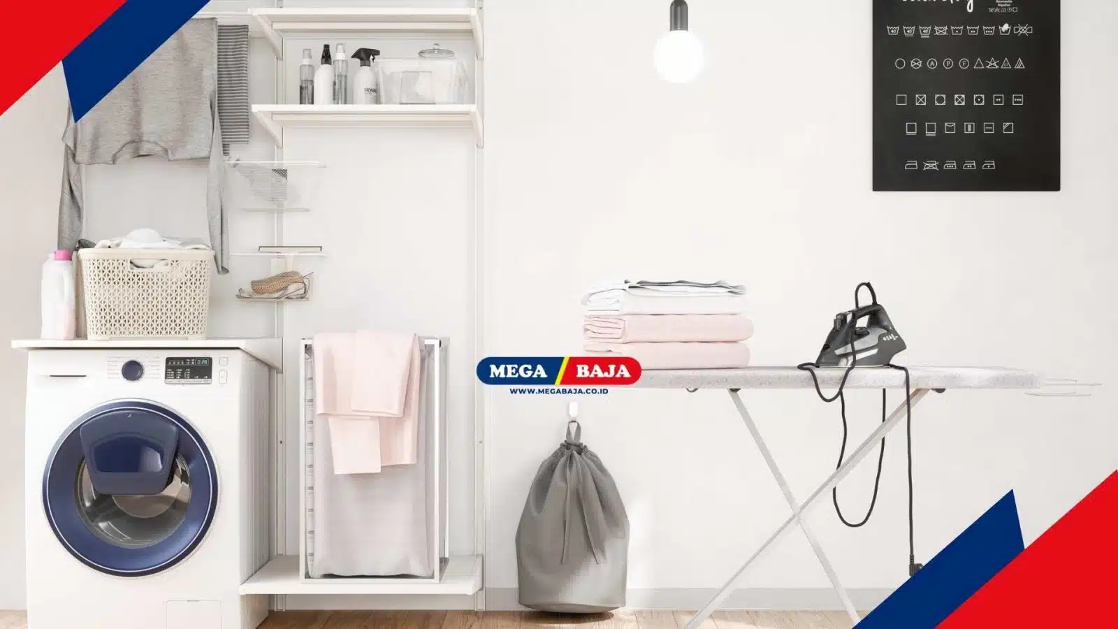 Desain Ruang Laundry Sekaligus Tempat Setrika_ Hemat Tempat, Hemat Tenaga