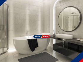 Tips Agar Interior Kamar Mandi Monokrom Tidak Terlihat Monoton!