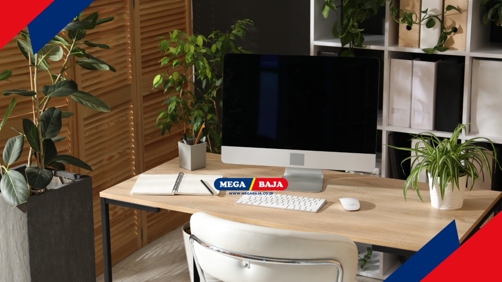 Meja drafting dengan desain minimalis mampu memberikan kesan luas