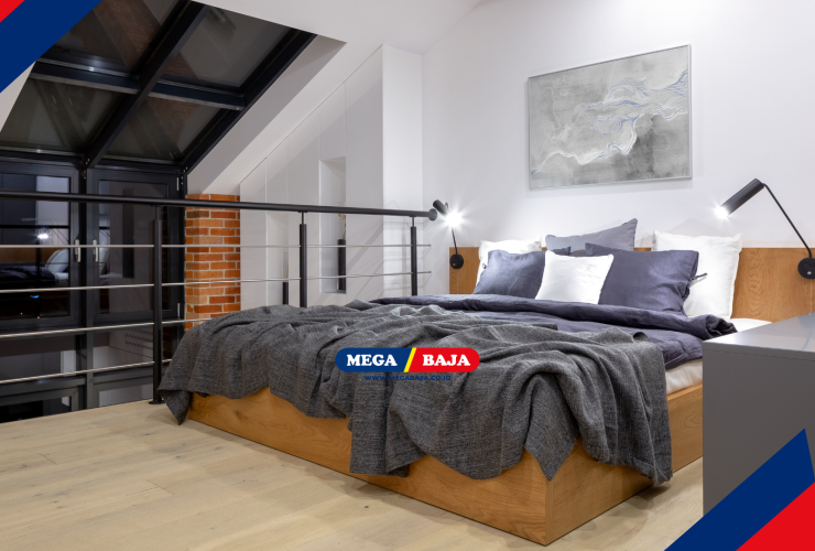 MEGA DECK : HARMONI RUANG TIDUR  MELALUI SENTUHAN ESTETIKA BAJA MODERN