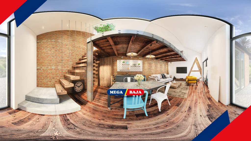 penggunaan baja dalam struktur mezanin memungkinkan terciptanya ruang tambahan yang privat namun tetap terasa luas