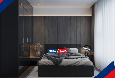 Palet Gelap Menciptakan Kamar Tidur Industrial Yang Nyaman