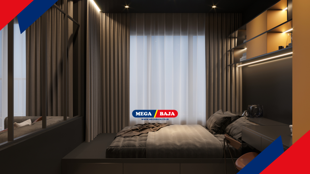 Harmoni Warna Gelap Dalam Ruang Tidur