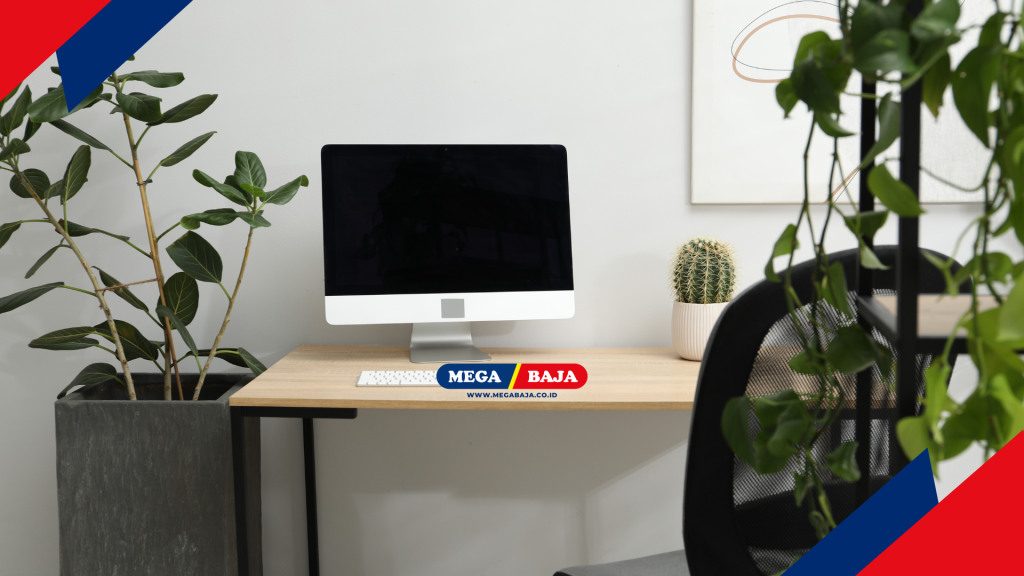 Meja drafting dengan desain minimalis mampu memberikan kesan luas