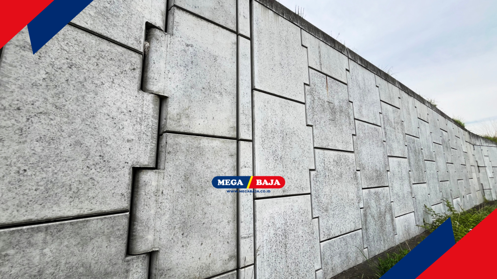 Dinding penopang vertikal atau web berfungsi sebagai penahan gaya geser yang timbul akibat beban gravitasi