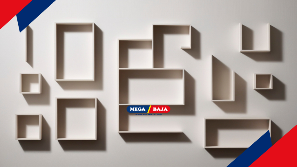 Sentuhan Minimalis Rak Dinding Kontemporer