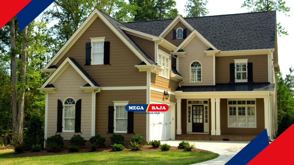 warna cat dinding netral seperti krem atau putih gading untuk memperkuat kesan pedesaan