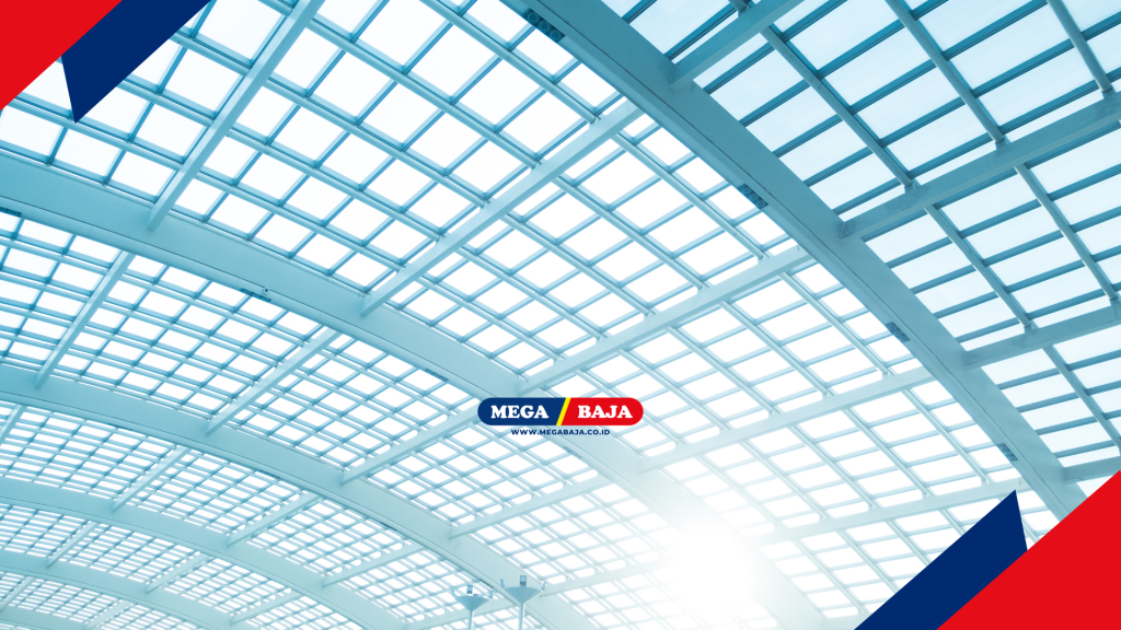 Pantulan cahaya pada permukaan polikarbonat solid memberikan efek kilauan yang elegan