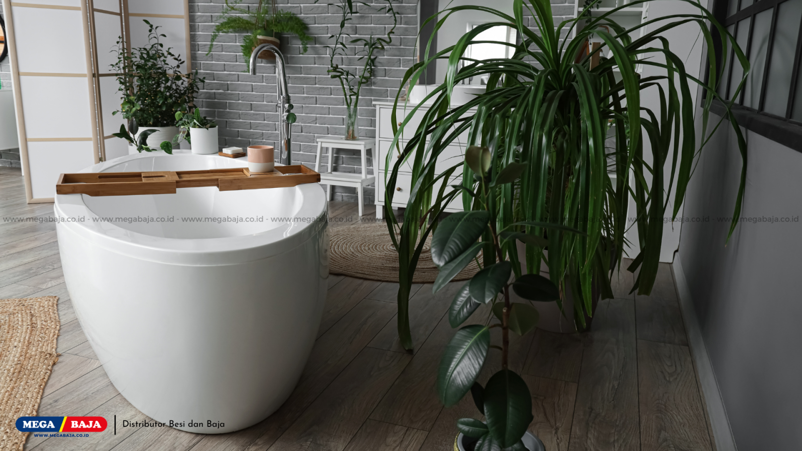 Harmonisasi Alam Dan Estetika Baja Dalam Ruang Mandi Modern