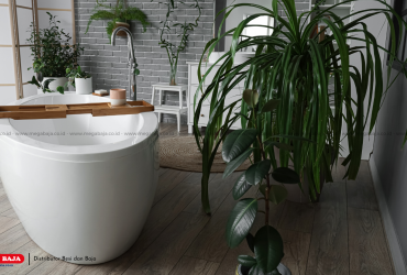 Harmonisasi Alam Dan Estetika Baja Dalam Ruang Mandi Modern