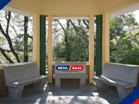 Harmoni Struktur Baja dalam Ketenangan Paviliun Edukasi Modern