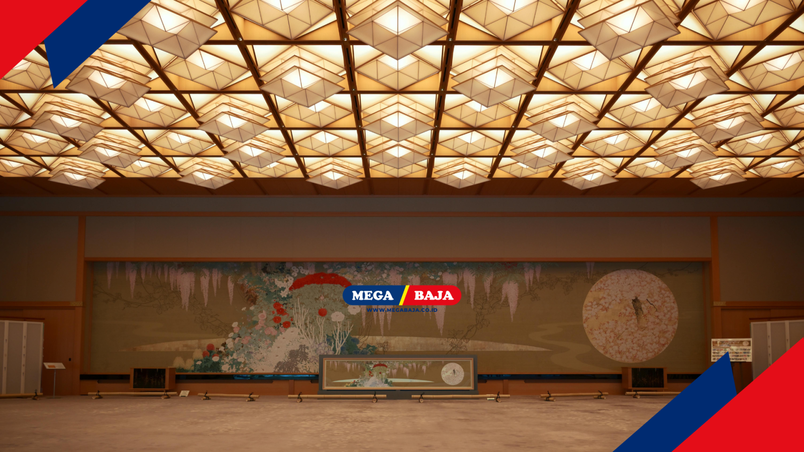 Struktur Langit Langit Dengan Sentuhan Besi Hollow