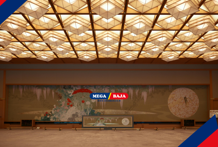 Struktur Langit Langit Dengan Sentuhan Besi Hollow