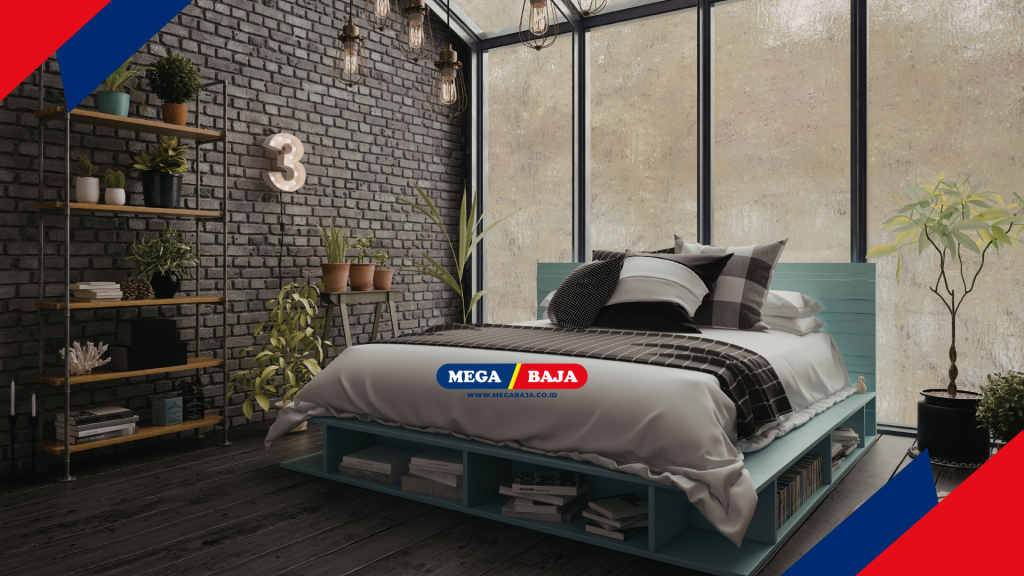 Inspirasi Pencahayaan Untuk Kamar Tidur Industrial
