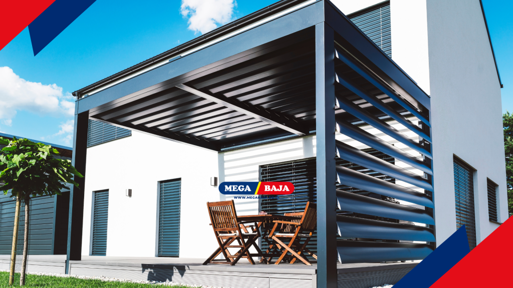 Memberikan sentuhan warna pada kanopi baja ringan adalah momen paling romantis