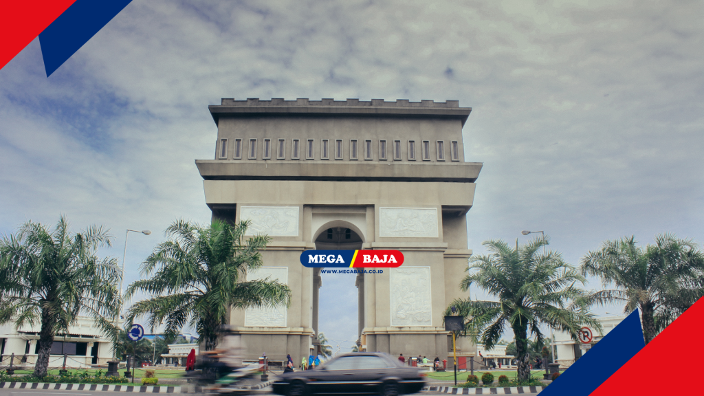Nyawa pada warna monumen "paris" Kediri