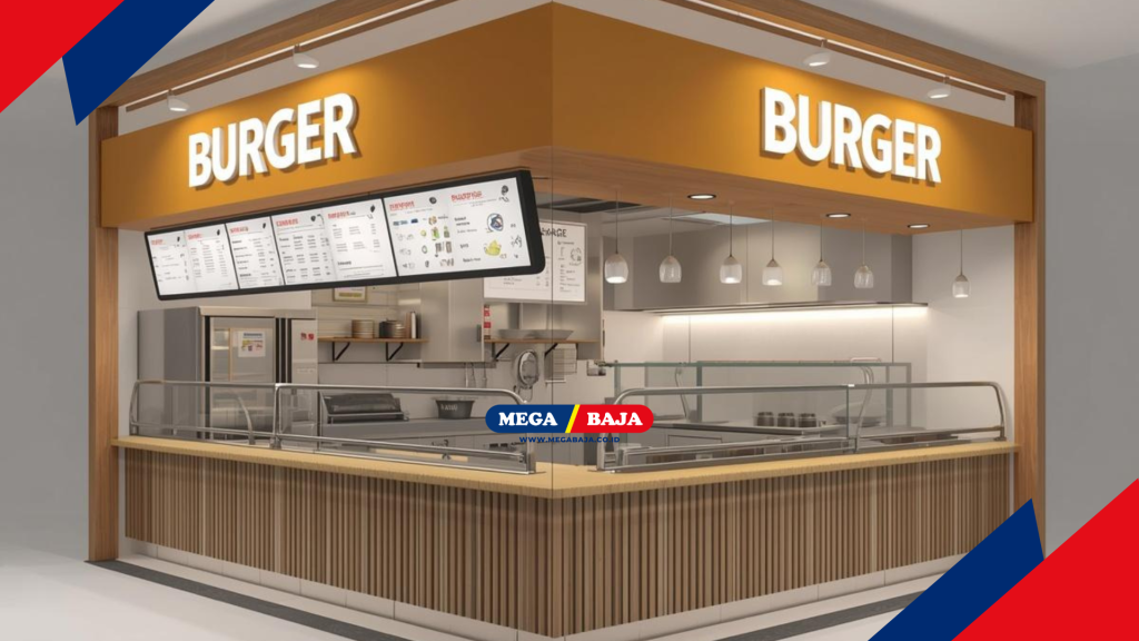 Teknologi Layar Menu Kedai Burger