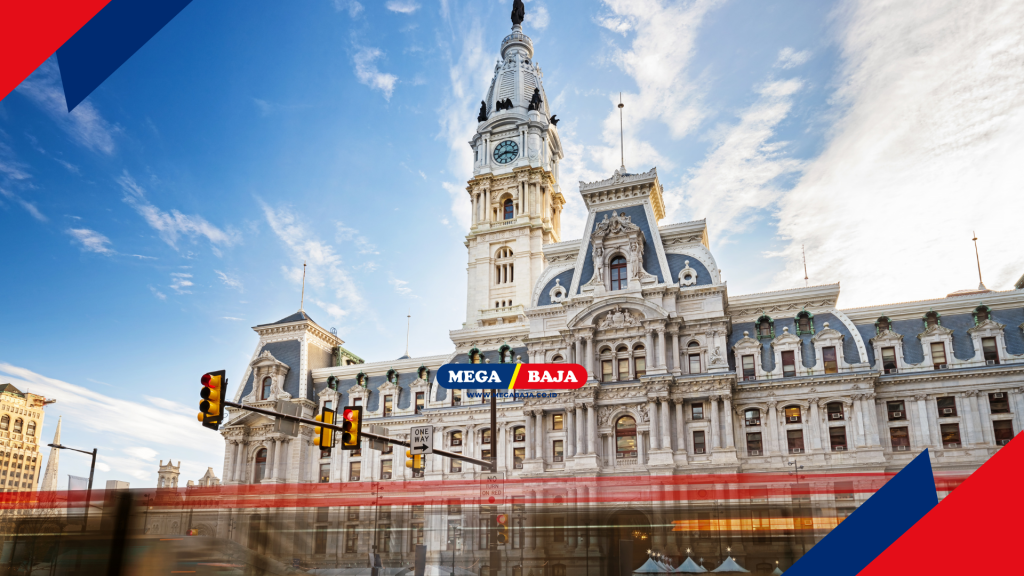 Philadelphia City Hall berdiri sebagai mahakarya Beaux-Arts