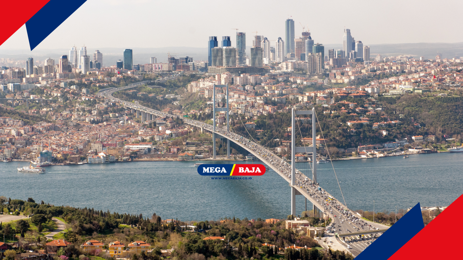 JEMBATAN BOSPHORUS : Harmoni Baja Menjembatani Dua Benua Di Selat Bosporus Istanbul