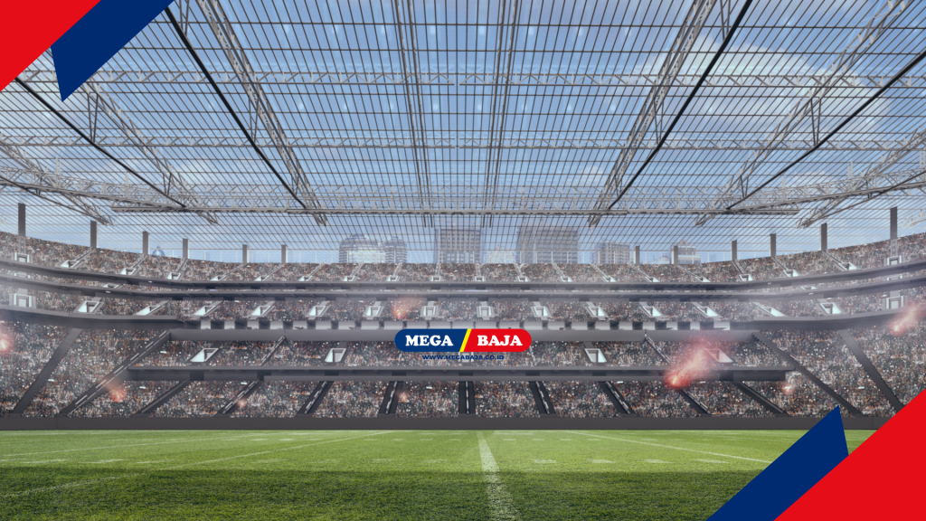 mensimulasikan aliran massa dan efisiensi energi di dalam gedung stadion
