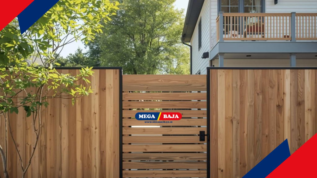 Privasi Maksimal Melalui Desain Pagar Kayu Solid