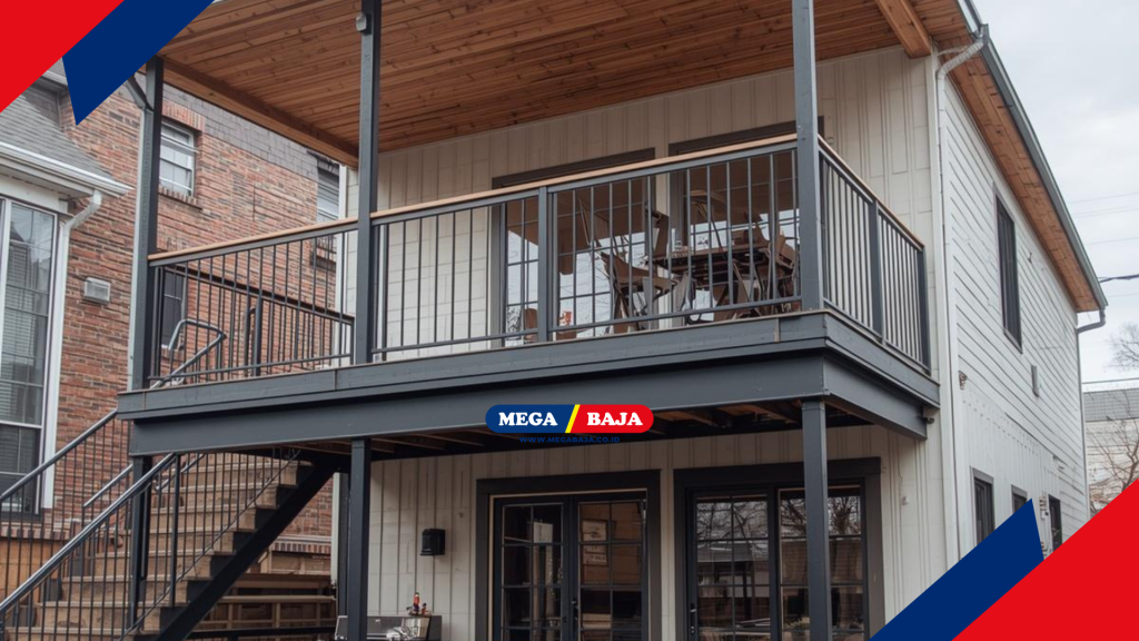 Balkon MEGA DECK MEZZANINE yang dirancang khusus untuk menciptakan ruang ekstra