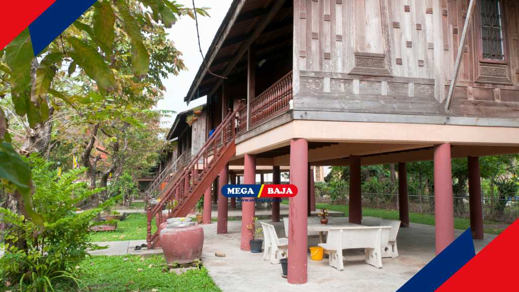 pencahayaan alami pada replika desain rumah panggung tradisional