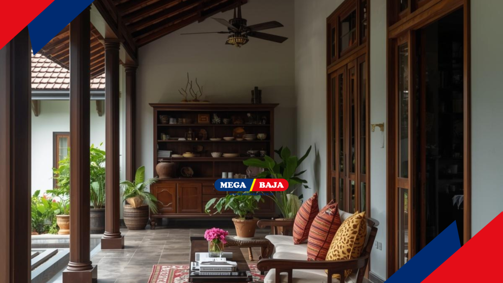 rumah tradisional memfasilitasi interaksi komunitas melalui desain serambi yang terbuka