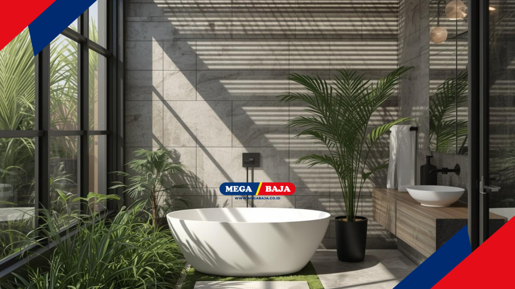 intensitas cahaya yang masuk ke dalam ruang kamar mandi