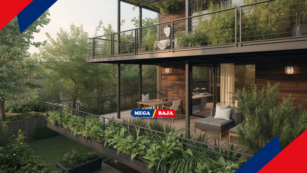 MEGA DECK MEZANIN TAMAN VERTIKAL DENGAN CAHAYA MENTARI