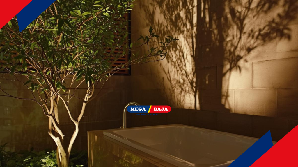menciptakan suasana seperti di spa mewah yang ada di tengah hutan tropis