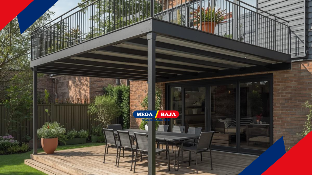 MEGA DECK MEZANIN hadir sebagai solusi cerdas untuk menciptakan lantai tambahan yang kuat dan estetis di area taman