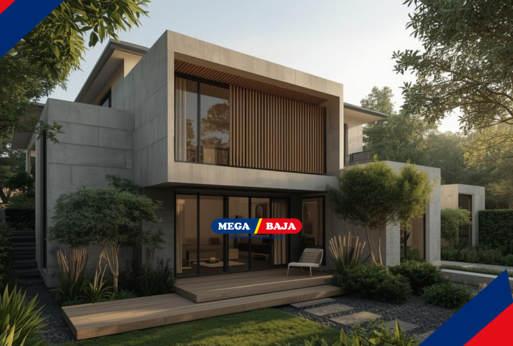 Desain Kebun Rumah Desa Konsep Villa Modern Yang Menawan