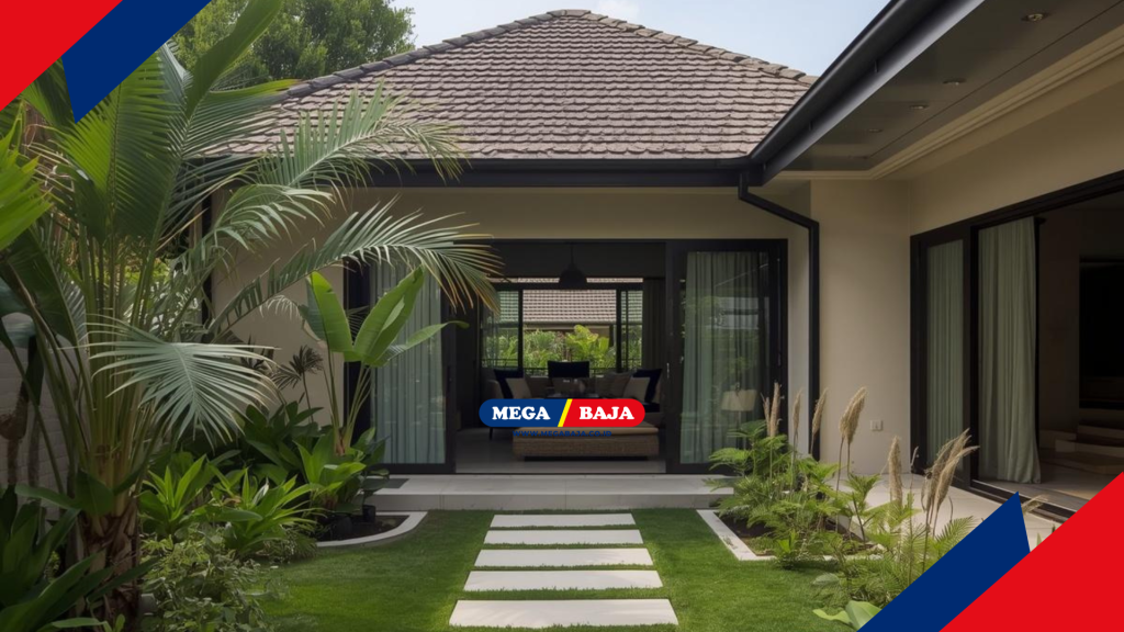 onsep villa modern menuntut ketelitian dalam memilih jenis vegetasi yang akan ditanam