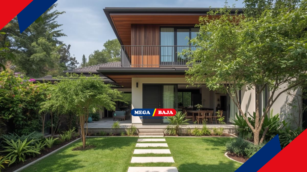 Mewujudkan kebun rumah di desa dengan konsep villa modern