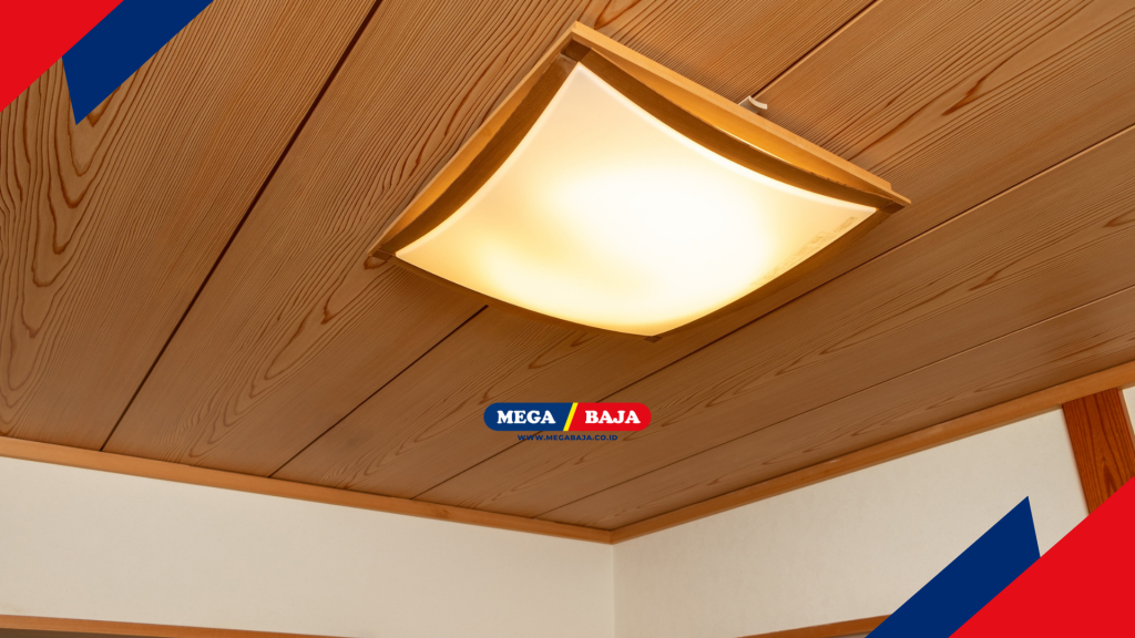 Aplikasi Plafon Inovatif Untuk Hunian Nyaman ; motif kayu
