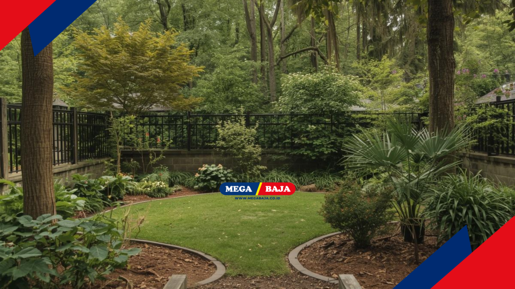 Nilai Investasi Melalui Arsitektur Kebun Tropis dikelilingi Pagar Besi Minimalis