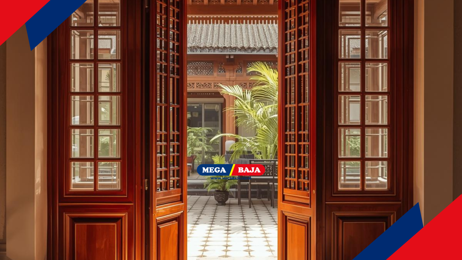 Classic Teak Doors and Windows: A Harmony of Javanese Colonial Aesthetics