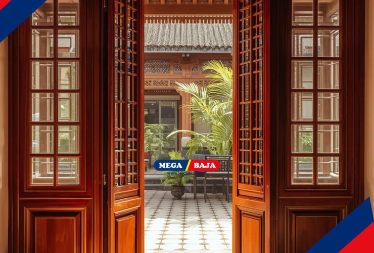 Classic Teak Doors and Windows: A Harmony of Javanese Colonial Aesthetics