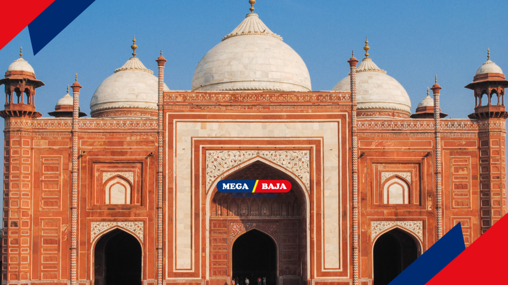 Masjid Agung dengan segala detail - MASJID JAMA DI DELHI INDIA